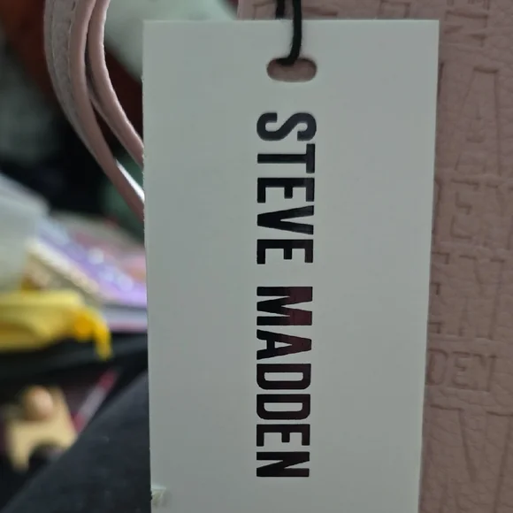 Steve Madden Embossed Pink Wristlet - Picture 6 of 10